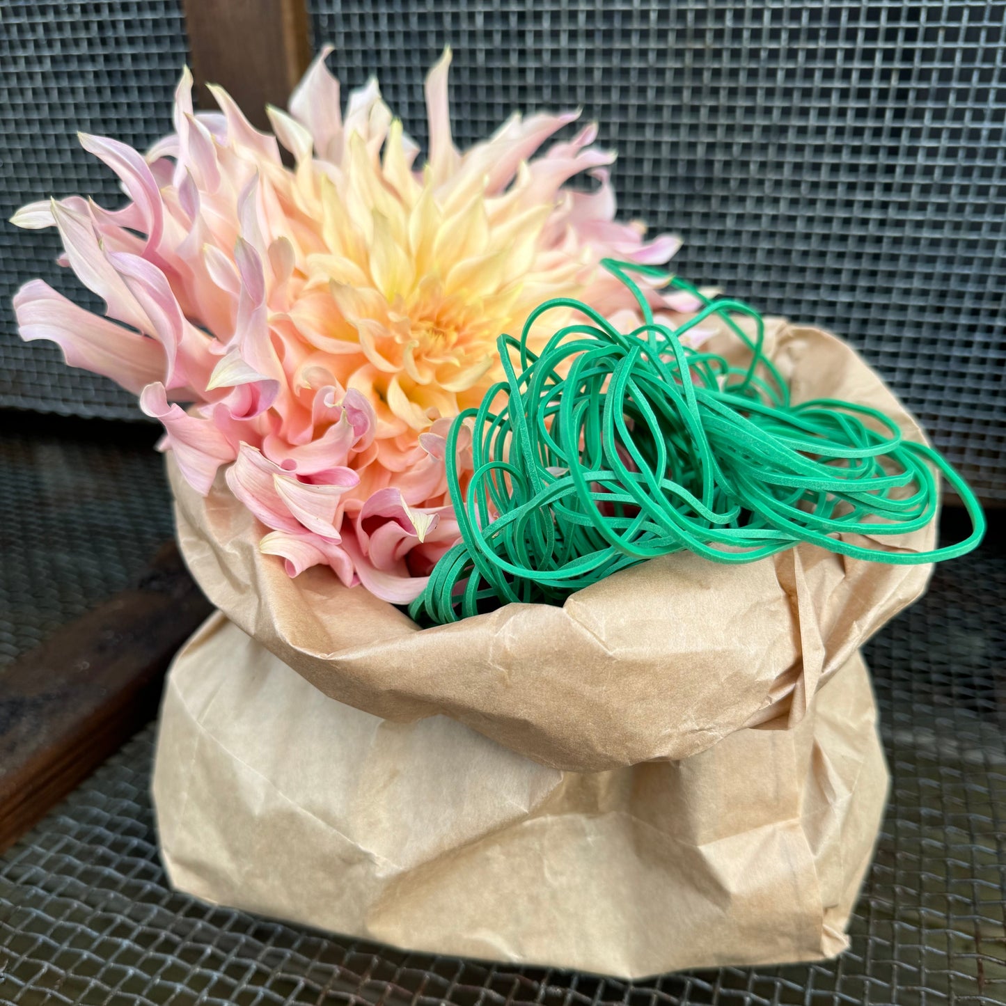 Gummiband gröna 1kg