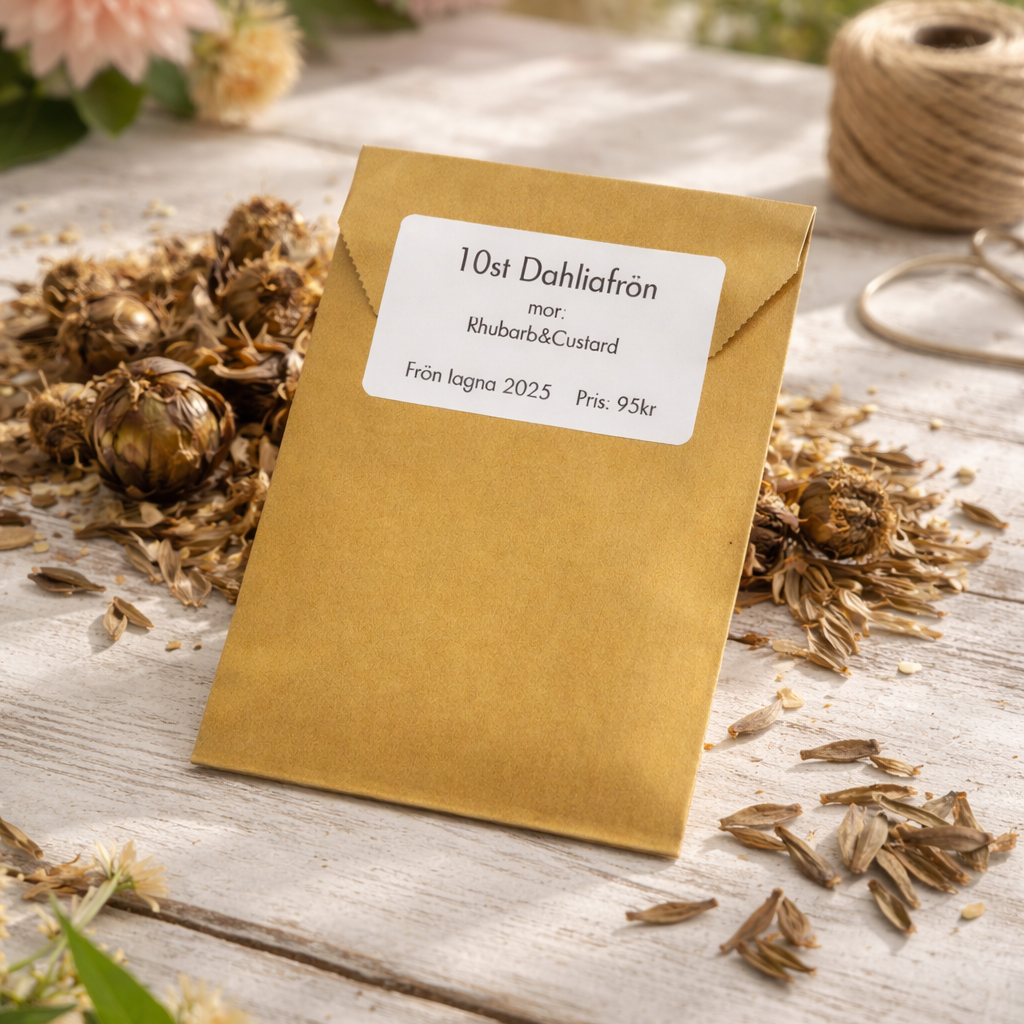 Dahliafrön 10st från Rhubarb&Custard Nyhet!