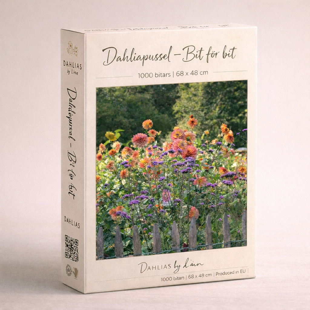 Dahliapussel – Bit för bit (1000 bitar) Nyhet!