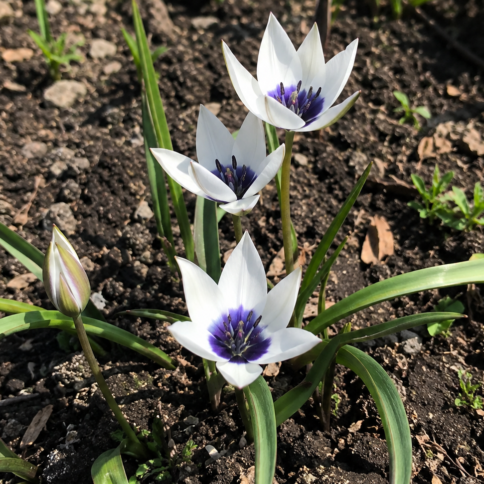 Botanisk tulpan Alba Coerulea Oculata 
