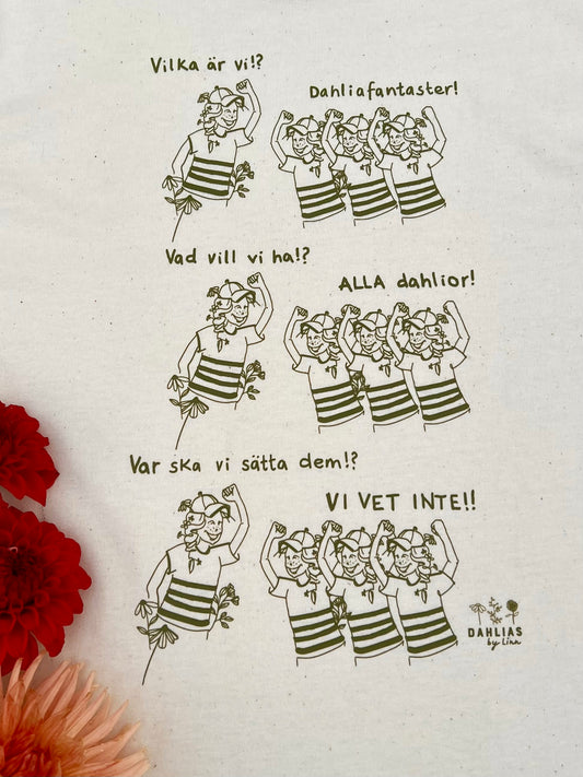 Tygpåse Dahliafantaster